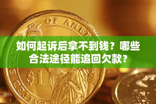 武汉如何起诉后拿不到钱？哪些合法途径能追回欠款？