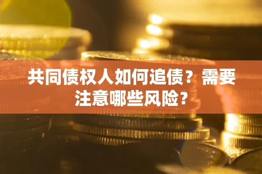 武汉共同债权人如何追债？需要注意哪些风险？