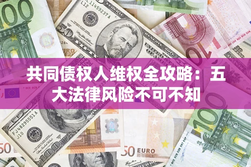 武汉共同债权人维权全攻略：五大法律风险不可不知