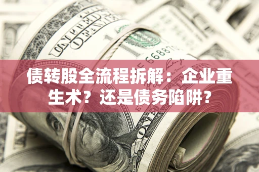武汉债转股全流程拆解：企业重生术？还是债务陷阱？