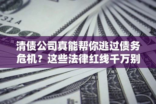 武汉清债公司真能帮你逃过债务危机？这些法律红线千万别踩