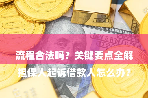 武汉

担保人起诉借款人怎么办？流程合法吗？关键要点全解析