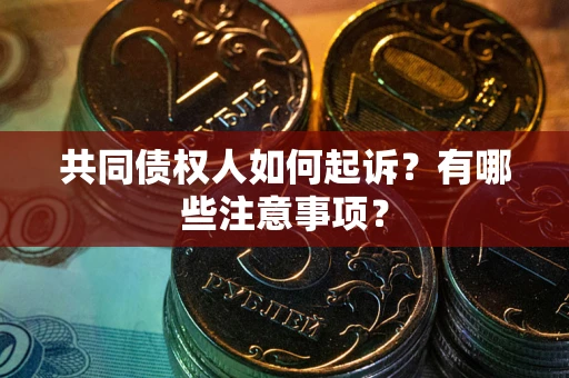 武汉共同债权人如何起诉？有哪些注意事项？