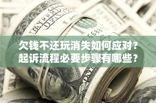 武汉欠钱不还玩消失如何应对？起诉流程必要步骤有哪些？